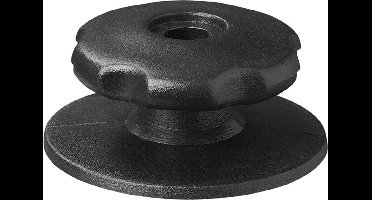 ProPlus Ronde koordhouder - Ø 29/38 x 17 mm - Kunststof - Zwart