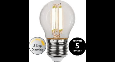 3 standen kogel led lamp - 4.2W - set van 5