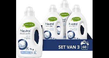 Neutral  Wit Vloeibaar Wasmiddel - 3 x 20 wasbeurten