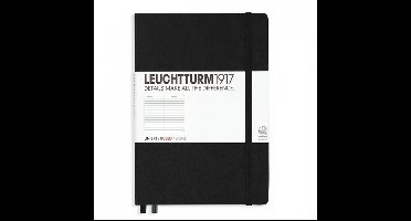 Leuchtturm1917 Notitieboek Zwart - Medium - Gelinieerd