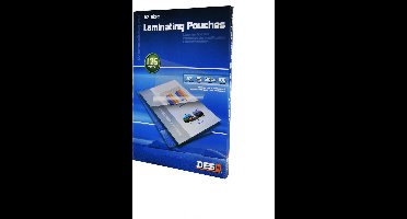 DESQ® Lamineerhoes | A7 | 125 micron | Glanzend | 100 stuks | 80x111 mm | Premium | 71173