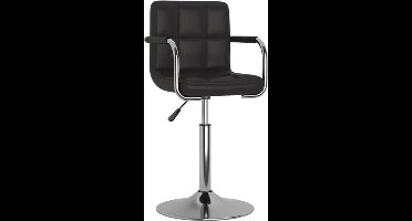 vidaXL - Barkruk - kunstleer - zwart