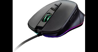 Surefire Gaming Martial Claw Gaming-muis USB Optisch Zwart 7 Toetsen 800 dpi, 1600 dpi, 2400 dpi, 3200 dpi, 4800 dpi, 7200 dpi Verlicht