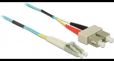 Kabel optische vezel LC tot SC multi-mode OM3 1 m