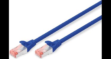 DIGITUS LAN kabel Cat 6 - 5m - RJ45 netwerkkabel - S/FTP afgeschermd - Compatibel met Cat 6A & Cat 7 - Blauw