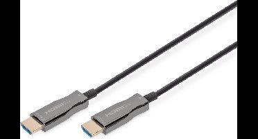 Digitus AK-330125-200-S HDMI-kabel HDMI / Glasvezel Aansluitkabel HDMI-A-stekker, HDMI-A-stekker 20.00 m Zwart 4K UHD