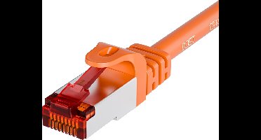 Qost - CAT6 internetkabel - 100% koper / SFTP - 10 Gbps / 250 MHz - RJ45 Connectoren - Patchkabel / Netwerkkabel - 50 meter - Oranje