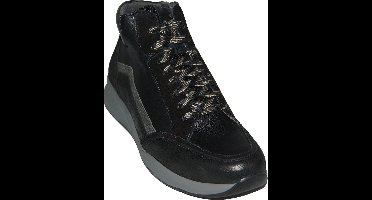 Durea 9811 Sneaker Kleur: Zwart/Grijs Wijdte K Maat: 9 (43)