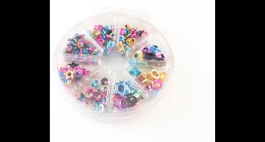 Hobby & Crafting Fun Scrapbooking Eyelets - 406 stuks in diverse kleuren en vormen