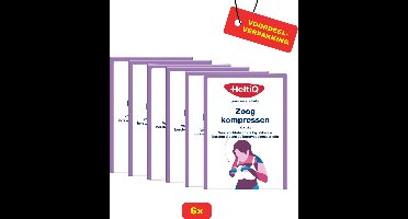6 x HeltiQ Zoogkompressen 30 stuks - Voordeelverpakking