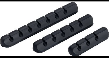 TRU COMPONENTS T24CA079 Kabelhouder Zelfklevend TC-12888588 Bundel-Ø (bereik) 6 mm (max) Zwart 3 stuk(s)