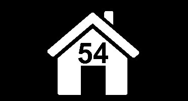 Kliko sticker met huis nummer