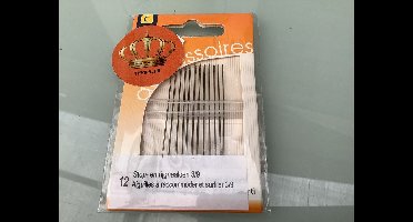 stopnaald. rijgnaald. 3/9. 12 stuks. sorbo