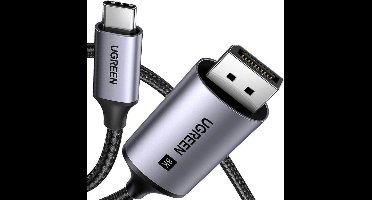 Ugreen - CM556 - kabel met USB-C en DisplayPort 8K connectoren, - 2 - m - lang - grijs