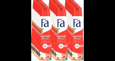 Fa Paradise Moments Deodorant Spray 150ml - Voordeelverpakking 18 stuks