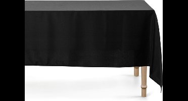Tafellaken / tafelkleed 180 x 300cm zwart - feest tafellaken huwelijk - diner - gala - receptie