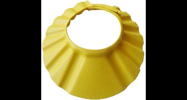 New Age Devi - Bescherm het tere oortje van jouw kleintje met de Gele Deluxe Douchekap - speciaal ontworpen voor kinderen van 0-6 jaar | 27cm | Shower Cap voor baby's en peuters | Douchekapje voor k
