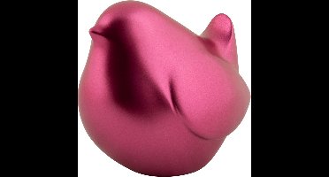Present Time - Beeld Dikke Vogel - Metallic dark pink