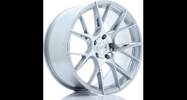 JR-Wheels JR42 Velgen 19 Inch 9.5J ET40 5x120 Flow Form Silver Machined Face