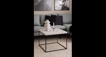 Salontafel Brennero Wit 60x60x45cm MDF - Giga Living