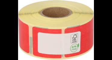 Label Tape Geschikt voor Dymo 99010 | 89 x 28 mm | S0722370 - ROOD - 260 Etiketten per Rol - 1 Rol - Geschikt voor: 310 320 330 400 400 Turbo 400 Duo 450 450 Turbo 450 Twin Turbo 450 Duo 4XL Wireless