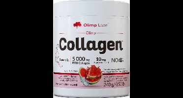 Olimp Collagene 240g VIS collageenpoeder met hyaluronzuur, mineralen en vitaminen, watermeloensmaak voor een mooie huid