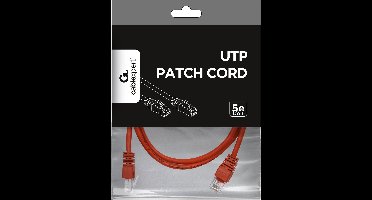 CablExpert PP12-2M/R - Netwerkkabel, UTP Cat5E, rood