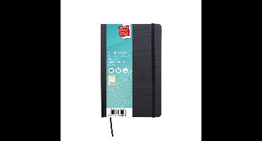 SOHO Notitieboek – Collegeblok – Lijntjespapier – Notitieboek met harde kaft – 192 pagina’s – A6 – Chamois papier – Zwart