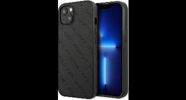 Karl Lagerfeld Perforated Allover Back Case - Geschikt voor Apple iPhone 13 Mini (5.4") - Zwart