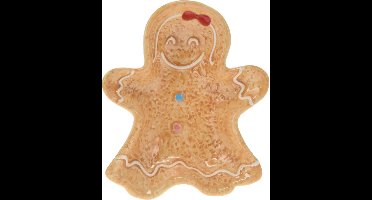 Feestelijke peperkoekvormige schaal, 15 x 12,5 cm, COOKIE