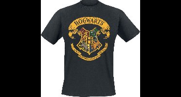 Harry Potter Hogwarts Crest Heren T-shirt - zwart - 3XL