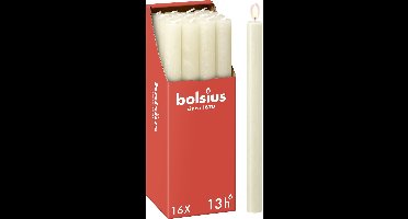 Bolsius - 16 Dinerkaarsen Rustiek - Ivoor