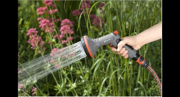 GARDENA Comfort-Broes voor Bloembed Plantenspuit - 22cm pvc oranje/grijs