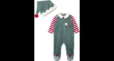 Vertbaudet Kerstset pyjama + muts baby unisex