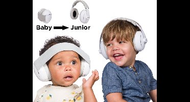 Dooky 2-in-1 Gehoorbescherming Baby, Peuter & Kind - Verstelbare Elastische & Vaste Hoofdband - Koptelefoon geluidsdempend - 27dB Isolatie - Lichtgewicht Oorkappen met Opbergzakje - Noise Cancelling Headphones - Oorbeschermers voor Kinderen 0-12 jaar