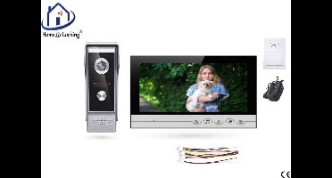 Home-Locking complete deur intercom/videofoon met 1 binnen 9" paneel.DT-2218-1-1