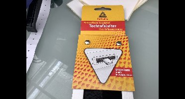 Brievenbus afdichting. wit. met borstel opschroefbaar. kunststof.Deltafix.