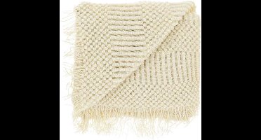 Unique Living - Plaid Palma Dove White -130x160cm
