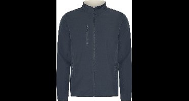 Mario Russo Softshell Jas Heren - Winterjas Heren - Jassen heren - Winddicht en waterafstotend - Navy - 3XL