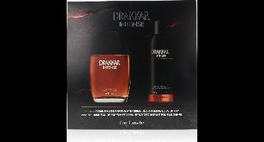 GUY LAROCHE DRAKKAR INTENSE EAU DE PARFUM SPRAY 100ML + 200ML BODY SPRAY GIFT SET MEN