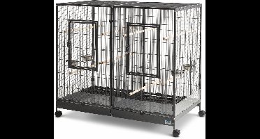 Savic Kleine Dierenkooi Tasmania 120 - Dierenverblijf - 120x65x107 cm Zwart