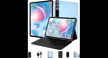 ZIOVO® Tablet Met Toestenbord - Tablets - Tablet Zwart - Tablet Met Toetsenbord Compleet - Tablet 10 Inch - Tablet Met Keyboard - Tablets Met Toetsenbord Inbegrepen - Tablet Inclusief Toetsenbord - Tablet 2 in 1 Laptop - Mini Laptop