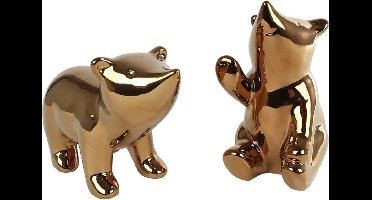 Sculptuur IJsbeer goud