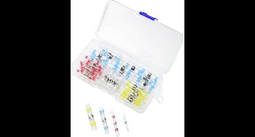 TRU COMPONENTS TC-9508160 Stootverbinder Assortimentsbox, Incl. kabelschoen (rond) 6 mm² 6 mm² Volledig geïsoleerd Wit,