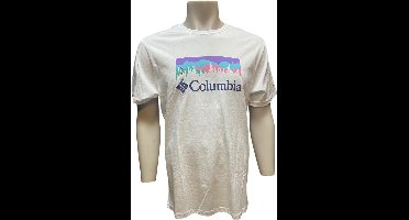 Columbia - T-Shirt - T-Shirt - Mannen - Wit - Maat XXL