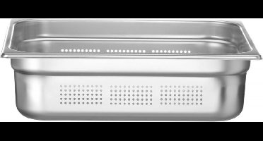 HENDI Gastronormbak – geperforeerd – roestvast staal – 9L – 100mm hoog