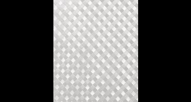 Raamfolie gevlochten semi transparant 45 cm x 2 meter statisch - Glasfolie - Anti inkijk folie