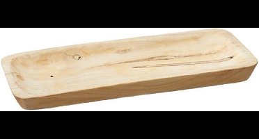 Cepewa Kaarsenbord-plateau - hout - rechthoekig - 40 x 3 x 17 cm - Kaarsenonderzetter