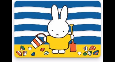 Tafel Placemats Nijntje op het strand - Set van 3x stuks - 44 x 29 cm - Ontbijt/diner of knutselen - Peuters/kleuters