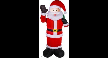 Grote opblaasbare kerstman - 180 cm - met beweging en verlichting - kerstdecoratie